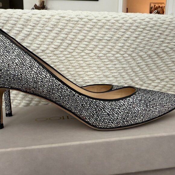 Jimmy Choo Romey 60 Pumps-EU Size 38-Chalk - Picture 2 of 5
